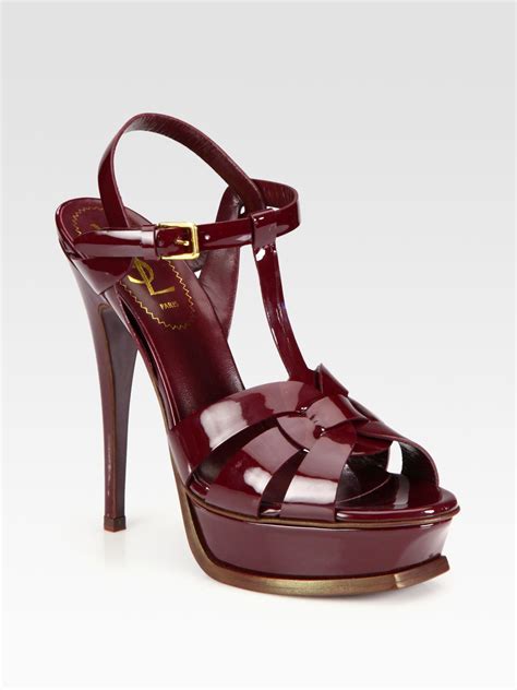 ysl red flat sandals|yves Saint Laurent heeled sandals.